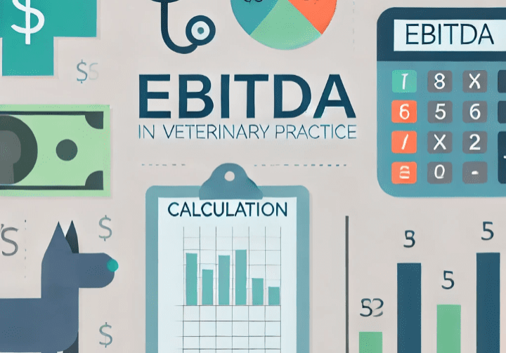 A graphic of various items including a calculator, money and a dog.